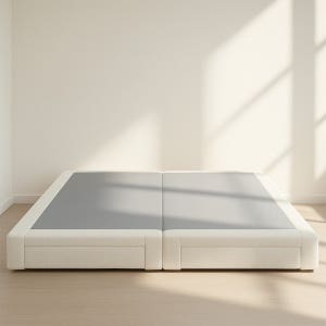 커스텀침대 서랍형 수납 깔판 무헤드 패브릭 침대프레임 주문제작사이즈