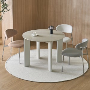 바이더하임 헤리쉬 원형 세라믹 식탁 휴스톤그레이 2인용 테이블 포세린 1000