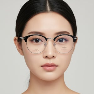 아크로폴리스 투명하금테 안경테 동글이안경 AP28895 C2