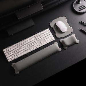 왓플로어 퍼즐 메모리폼 마우스 키보드 손목 받침대 팜레스트 세트
