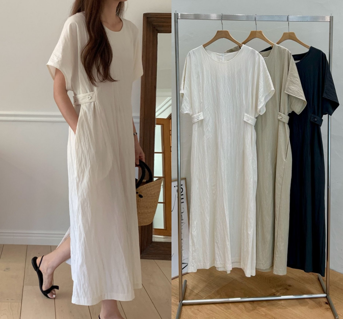 어반 단추원피스