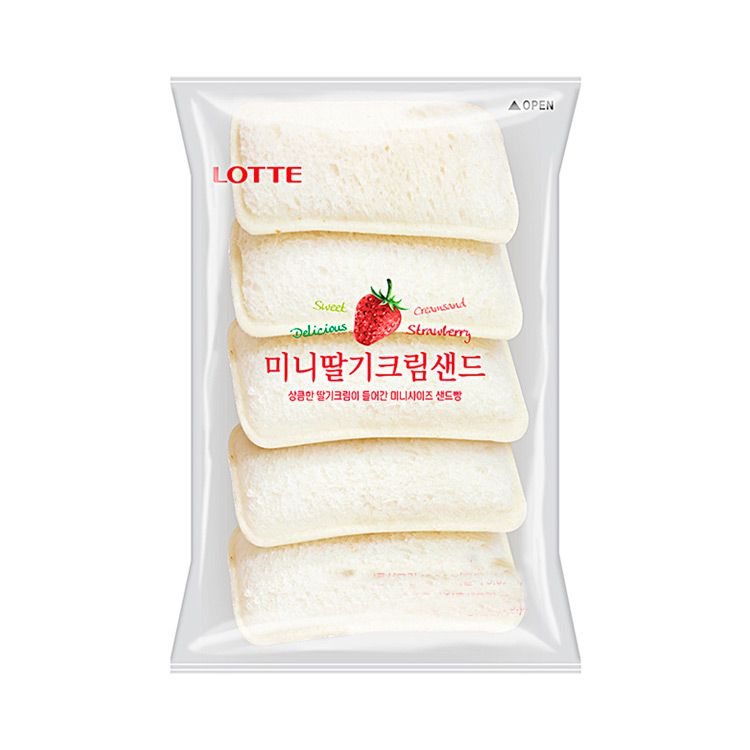 롯데)미니딸기샌드