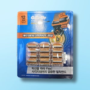 질레트 프로글라이드 파워 면도날 12입 5중날 피부보호