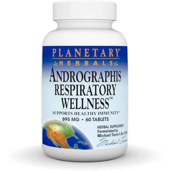 플래니터리 허브 <b>안드로그라피스</b> 호흡기 영양 60 카운트