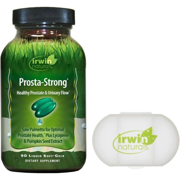 어윈 내추럴 <b>프로스타</b> <b>스트롱</b> 전립선 요로 흐름 90개 액체 소프트젤 번들 알 케이스 포함