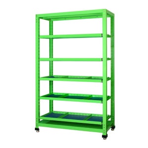 에스엔에스 기본적치대 SR5SR 전체 조립식 슬라이딩선반 5개 다용도실 철제선반