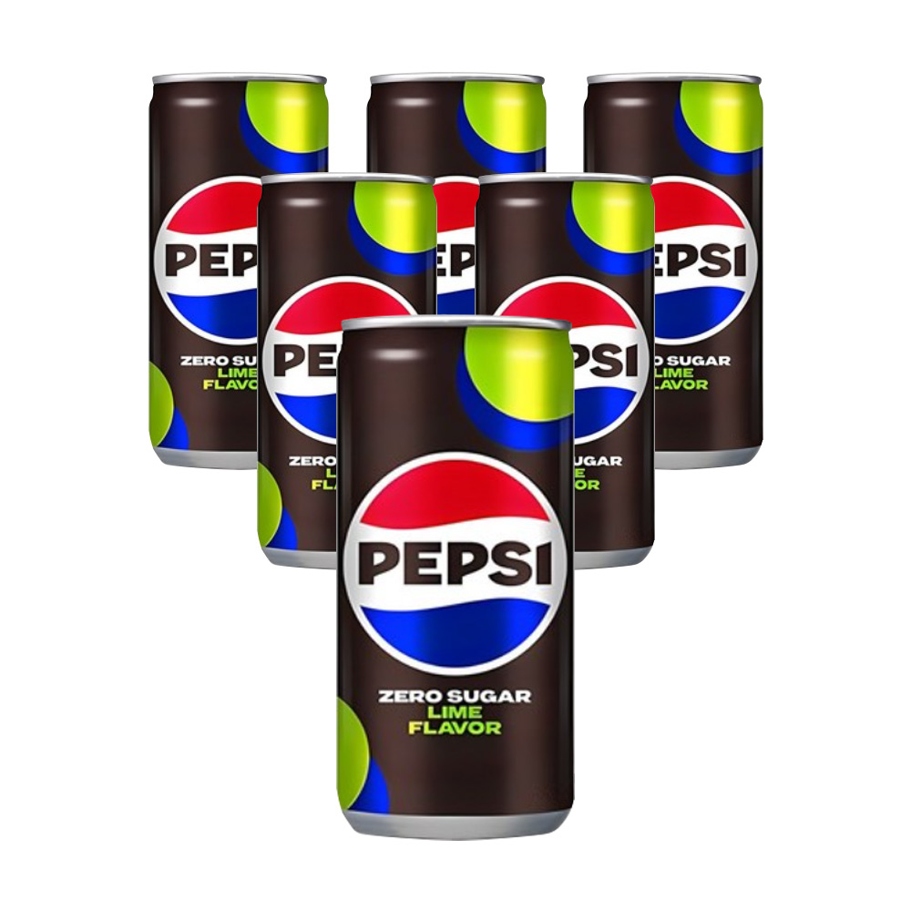 사무실 음료수 펩시 제로 콜라 190ml 미니 콜라 6캔