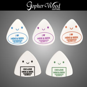 고퍼우드 델린 기타피크 통기타 일렉기타 우쿨렐레 물방울 삼각형 고성능 Delrin소재