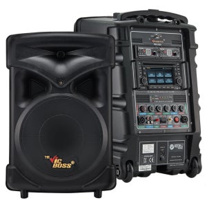 빅보스 PWA-V9202 500W 블루투스 CD DVD 앰프 스피커 무선2개 VICBOSS