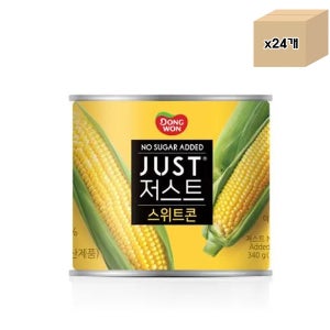 동원 저스트 노슈가 스위트콘 340g x 24개 (1box) 대용량 업소용