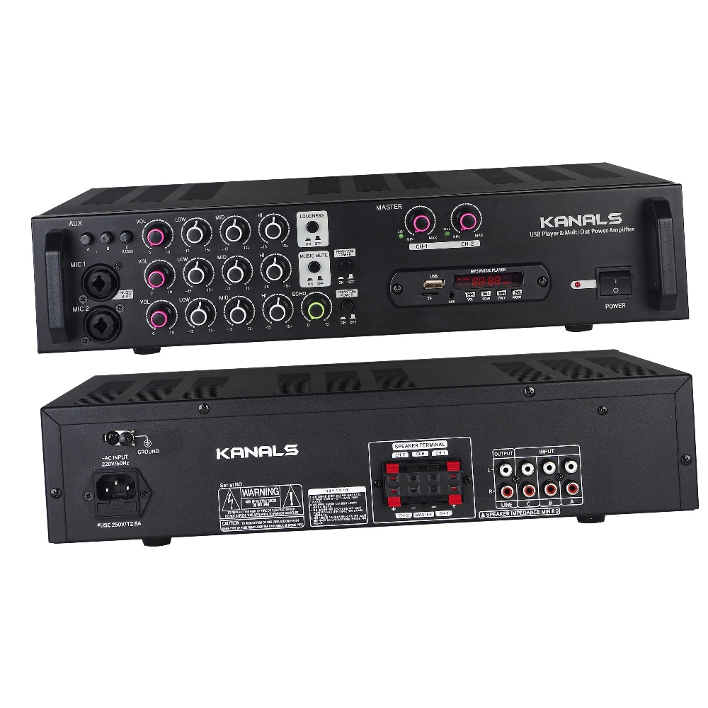 카날스 파워앰프 2채널앰프 매장용 업소용 미니