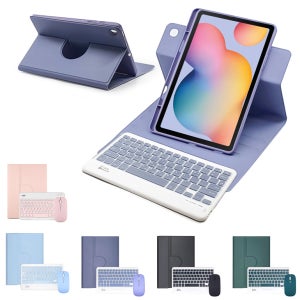 갤럭시탭S6 라이트 Lite 10.4 콤비회전 S펜수납 블루투스 케이스 키보드 마우스 패키지 p610 p615