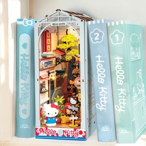 핸즈크라프트 헬로키티 산리오 DIY 미니어처 하우스 북눅 북엔드 키티의 타운스퀘어