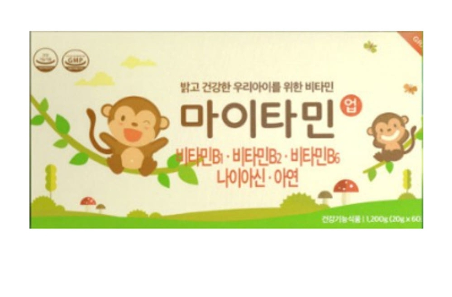 마이타민 마이타민업 어린이멀티비타민 20gx60포, 1.2kg, 1박스