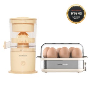 제니퍼룸 착즙기 버터 JR-JA2201OM + 스팀 에그보일러 JRK-EB1601SOM