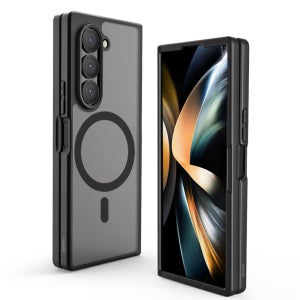 나하로 맥세이프 케이스 아머 하이브리드 클리어블랙, 갤럭시Z폴드6