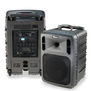 빅보스 PWA-VN1202 600W 블루투스 USB 앰프스피커 바퀴 무선2개 VICBOSS