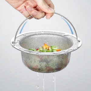 [많이 담아내는] 더화이트 스텐 304 배수구망 / 싱크대 음식물 거름망