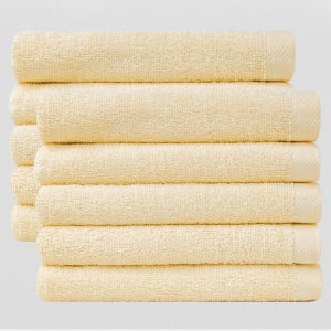 [타임딜 20% 쿠폰] 코튼클라우드 퓨어 라이트 130g 호텔 수건 타올 옐로우 10장