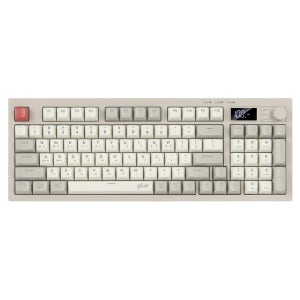 지클릭커 오피스프로 WK50 사일런스 M RGB 풀윤활 무소음 방수 무선 블루투스 LCD 키보드 Retro cappuccino RC1 94키