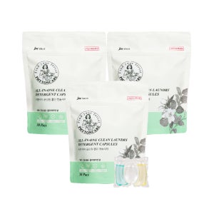 JW생활건강 피톤케어 올인원 클린 캡슐세제 신생아 유아용 드럼 일반용 30개입, 3개