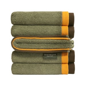 [타임딜 20% 쿠폰] 코튼클라우드 40수200g 호텔 수건 선염 레이어타올 포레스트 10장