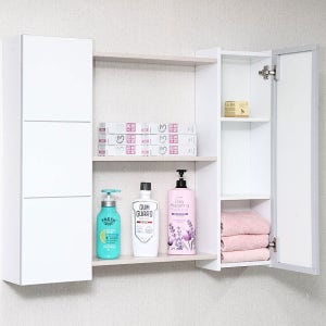 국산 조립 와이드MD십자1000 연결 욕실장 욕실수납장 선반