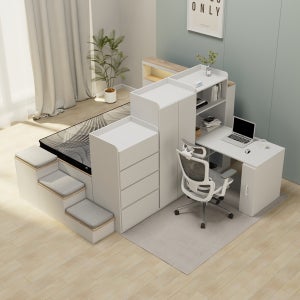 스스디 스마트 모듈 옷장 수납 침대 프레임 베스트셀러 패키지 A