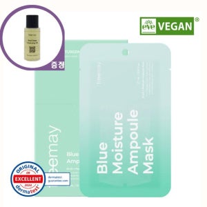 프리메이 비건 블루 모이스춰 앰플 마스크 10매