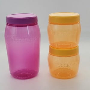 타파웨어 다담자 3인조세트 325ml & 825ml 쨈병 소스통 반찬통 고추장 된장 보관 밀폐용기