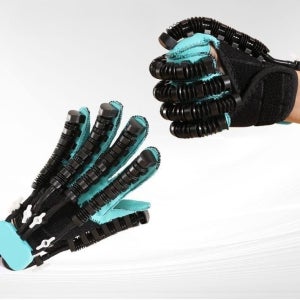 손 손가락 재활 훈련 장비 다섯 손가락 손 기능 운동 굴곡 및 확장 편마비 뇌졸중 전기 로봇 장갑