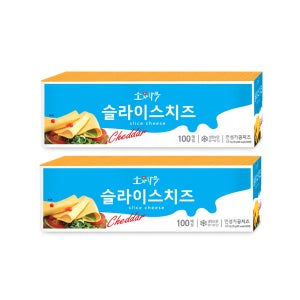 동원 소와나무 체다 슬라이스 치즈 1.8Kg(100매) X 2개(총200매)