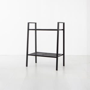 레이터 선반 600 넓은 2단 600x350x785mm, 2단, 블랙 0242.4967