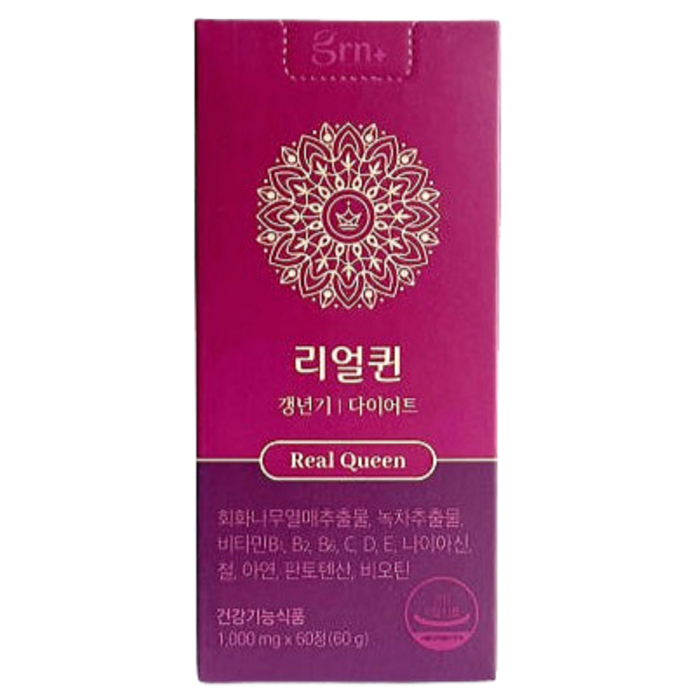 GRN 리얼퀸 갱년기 다이어트 보조제 60정 1개월