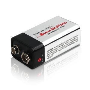 세신버팔로 9V 건전지 알카라인 배터리 6LR61 9볼트 장난감 도어락 측정기 사각 밧데리