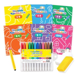 요미몬 그리고지우고 북(Book)세트 무한반복 그림그리기 유아미술 색칠놀이 어린이 선물