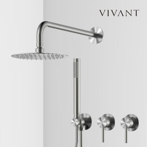 VIVANT PA4001(MS) 2WAY 매트실버 매립형 해바라기 레인샤워기