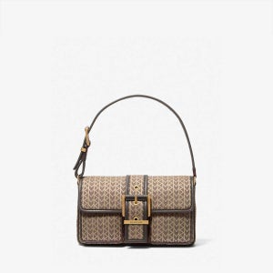 [마이클코어스] 콜비 미디움 로고 자카드 숄더 30T5ABAL8J121