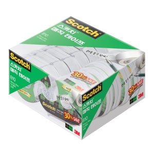 3M 스카치 매직테이프 디스펜서 세이빙팩 810D 12개입 (18mmX30m)
