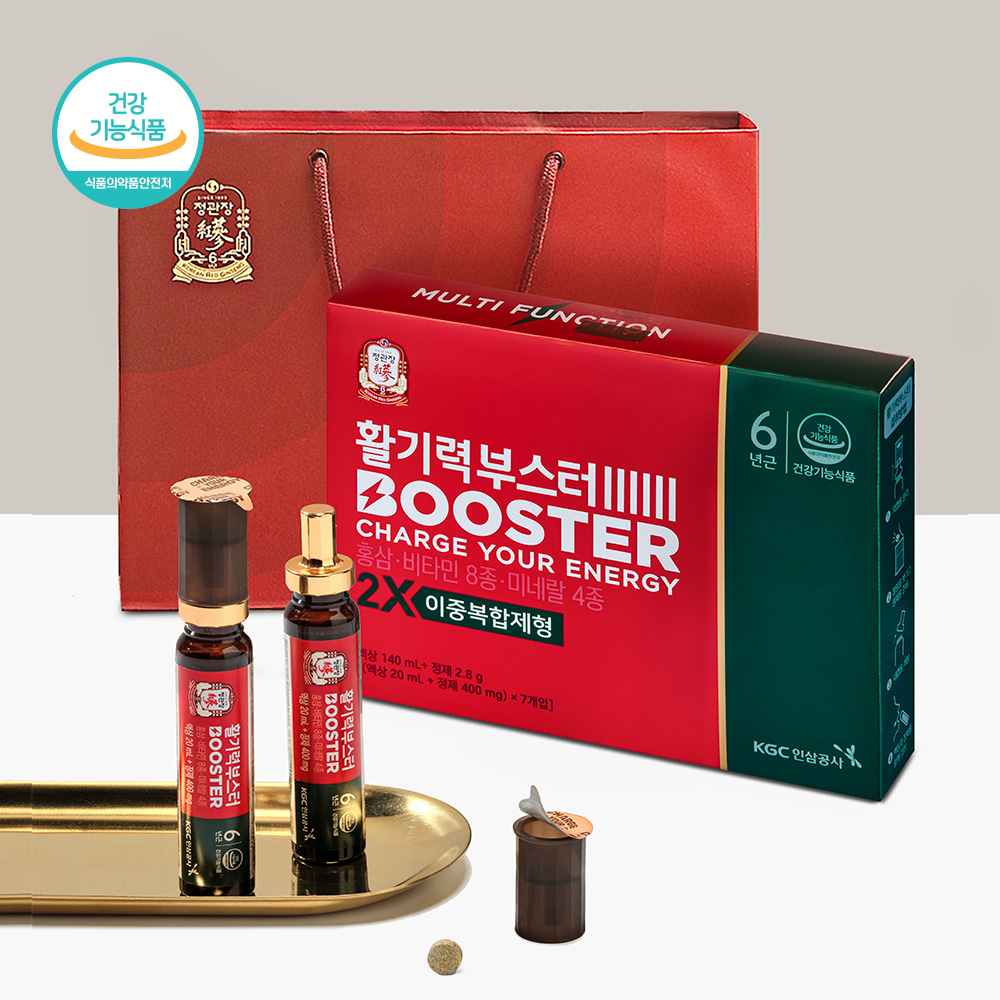 <b>정관장</b> 활기력 부스터 20ml 7병 (이중 제형)