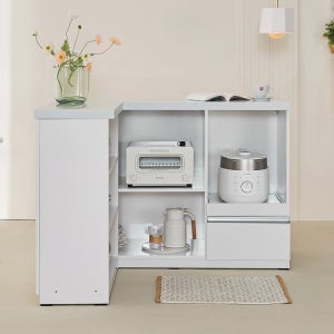 동서가구 클린 아일랜드 홈바 테이블 인조대리석 사각 식탁 코너 홈바형 DF926038