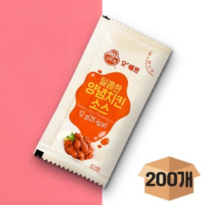 [분이네] 오쉐프 달콤한 양념치킨 소스 BOX (12gX200) 일회용 소스