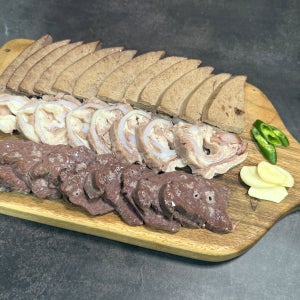 [1kg] 삶은 허파염통울대 순대내장 돼지부산물 돼지내장모듬 분식순대