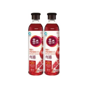 청정원 홍초 석류 900ml 2개