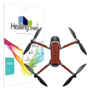 힐링쉴드 DJI 매빅4 프로 레더브라운 외부보호필름 세트