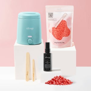 알롱 셀프 왁싱 미니 하드 왁스 키트 200g 인그로운헤어 스프레이 브라질리언 남자 여자 비키니 항문 수염 겨드랑이 바디 제모