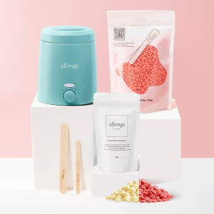 알롱 셀프 왁싱 미니 하드 왁스 키트 300g 브라질리언 남자 여자 비키니 항문 수염 겨드랑이 바디 제모