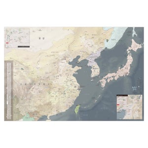모티브맵 한국 중국 일본 지도 동아시아지도