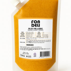 [폰델리] 어니언카레 스프레드 1kg/업소용 대용량 바게트·모닝빵용 냉장 소스