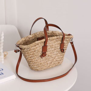 보기엘 내추럴 라탄 토트백 여름 바구니가방 바캉스 피크닉가방